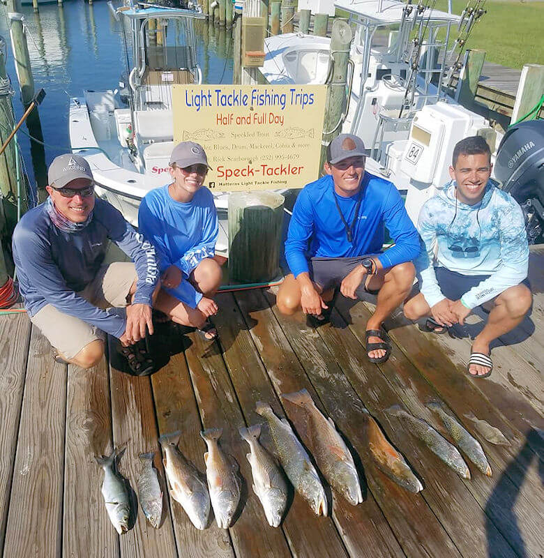 Charter group had a good catch of fine tasting specks and drum to take back.